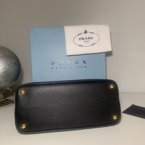 Small Saffiano Leather Double Prada B Bag - Picture 7 of 9